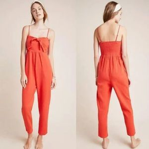 🧡 Saturday Sunday Isabel Tie-Front Cotton Jumpsuit 🧡